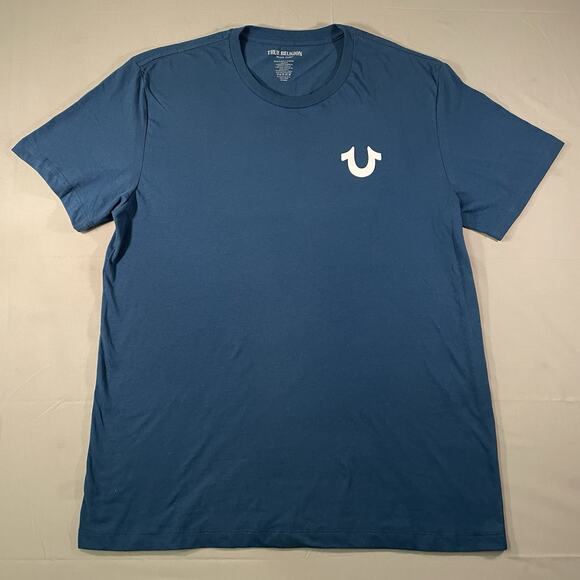 True Religion Poseidon BIG HS BUDDHA T-Shirt 100% cotton Men’s Size 2XL - Picture 1 of 7